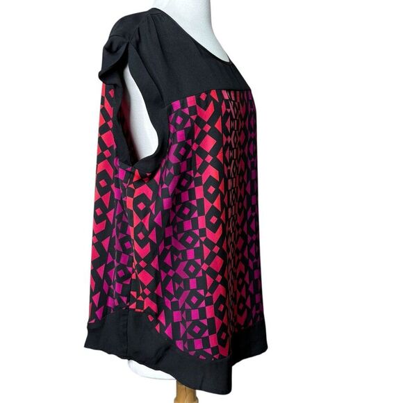 Worthington Polyester Blouse Size XL Bright Color - Picture 3 of 7